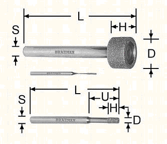 CBN ELECTROPLATED MANDRELS